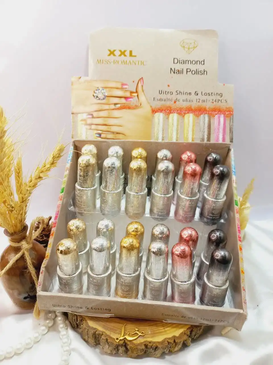 لاک شاین دار اکلیلی پرطرفدار نایلی پولیش NAIL POLISH کد Z9053 | پخش عمده