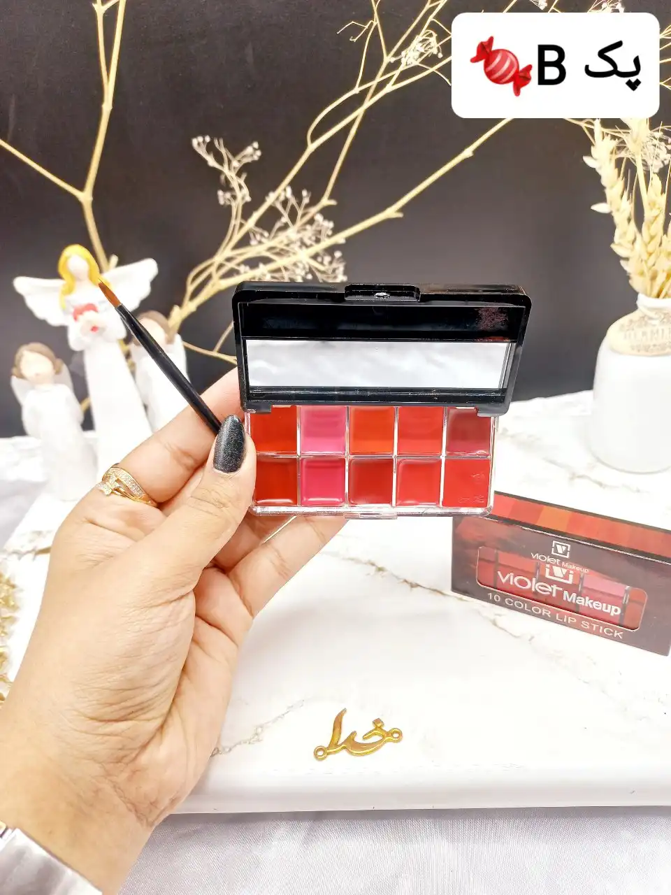 پالت رژ لب 10 تایی Violet Makeup کد SV078