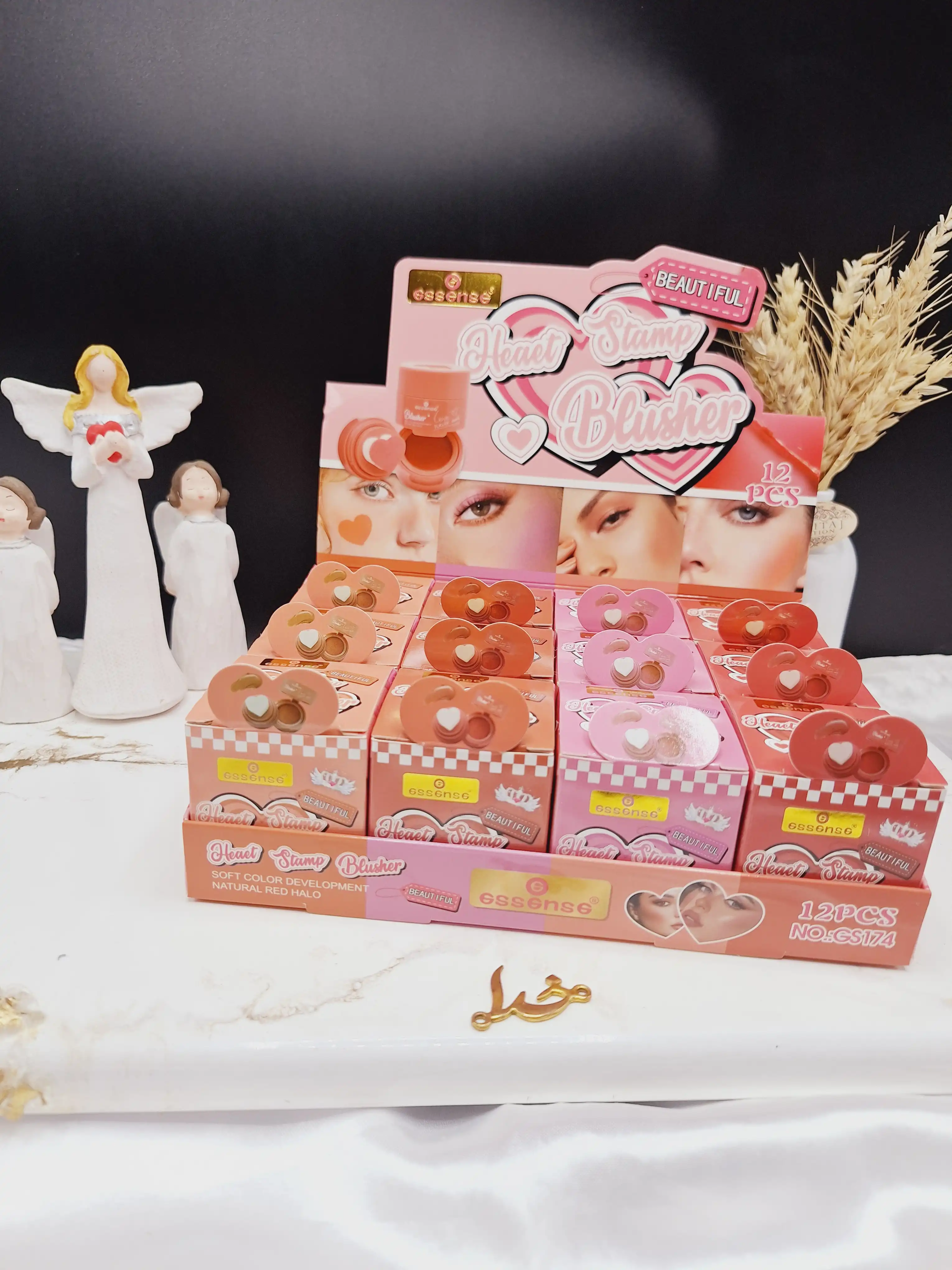 رژگونه استامپی طرح قلب Gssense کد GS 174