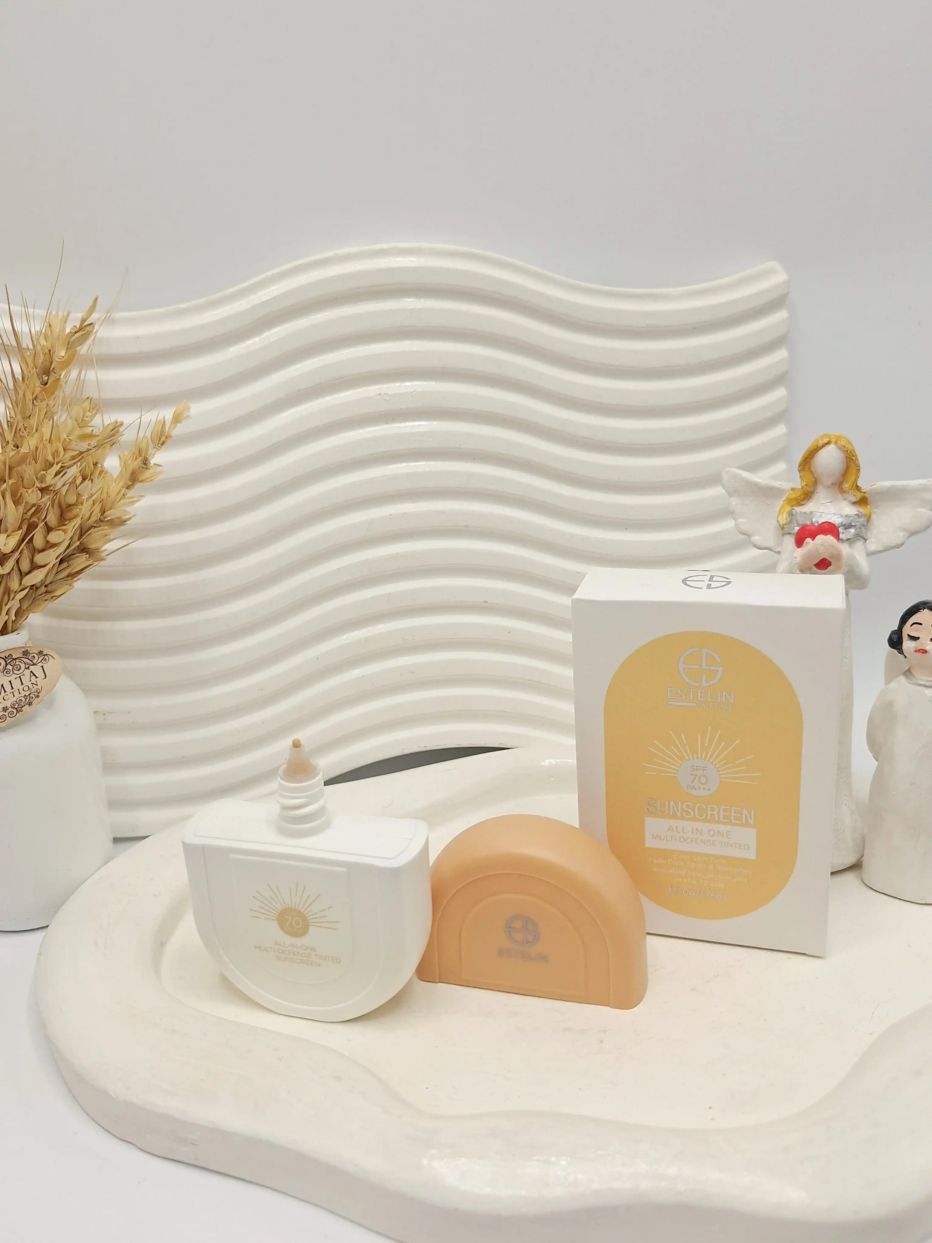 کرم ضد آفتاب استیلن رنگی 70میل spf70 اصلی کد 4589 (کارتن نارنجی)