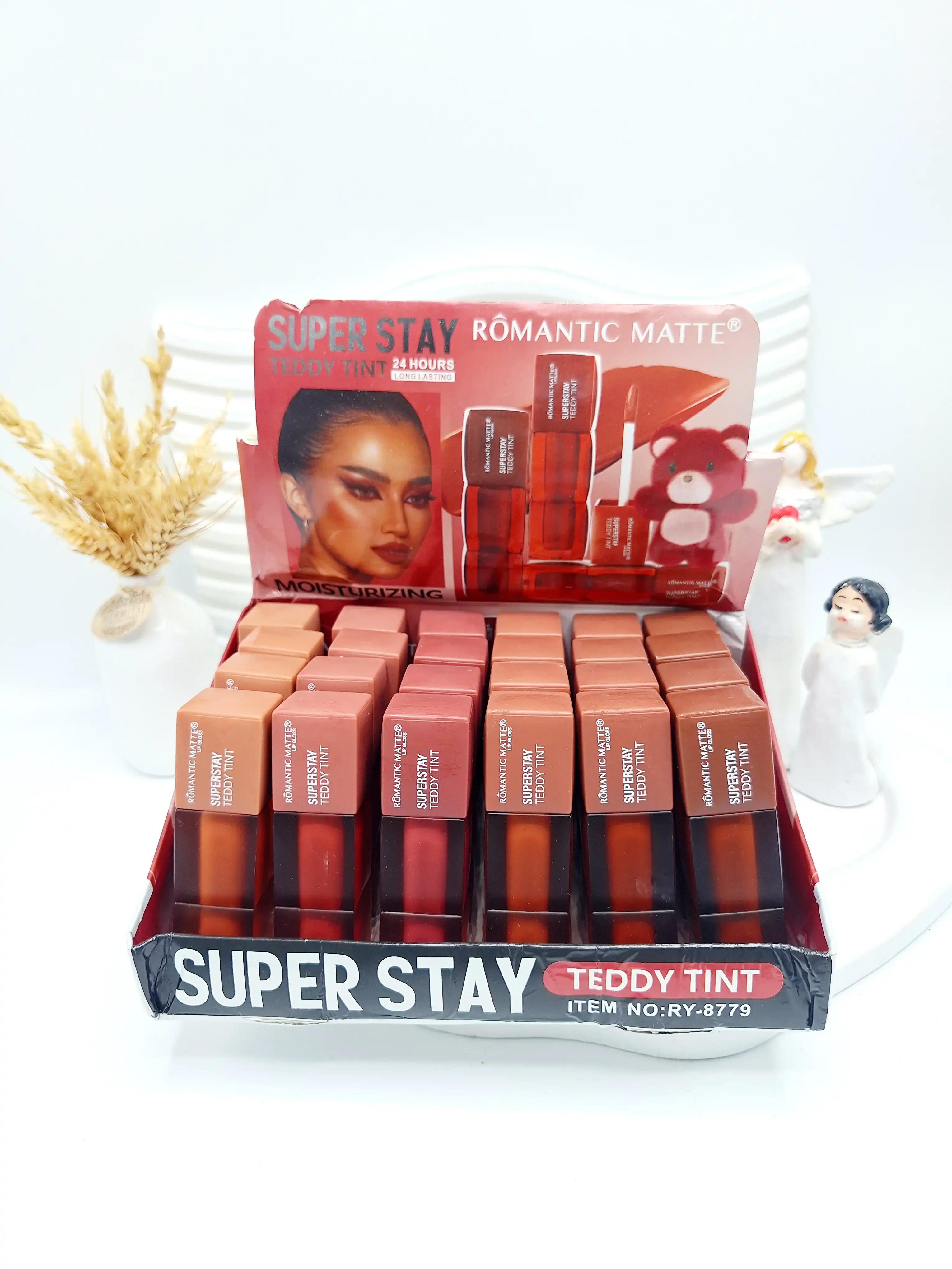 پک رژ مایع 6 تایی خوش رنگ برند رمانتیک مات کد 8779